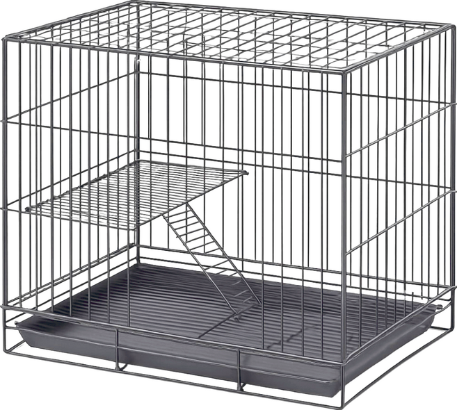 貓籠子家用貓別墅 裸籠, 黑色, 1個