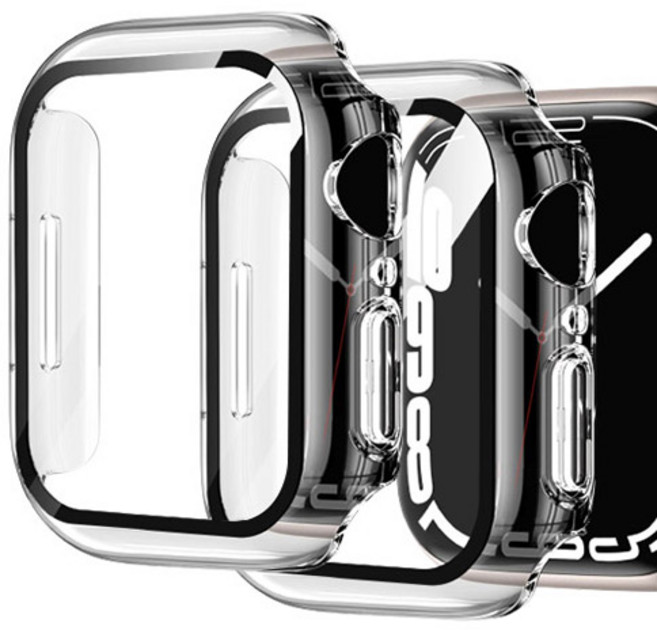 림스테일 9H 풀커버 일체형 SF코팅 케이스 2개입, 투명, 2개