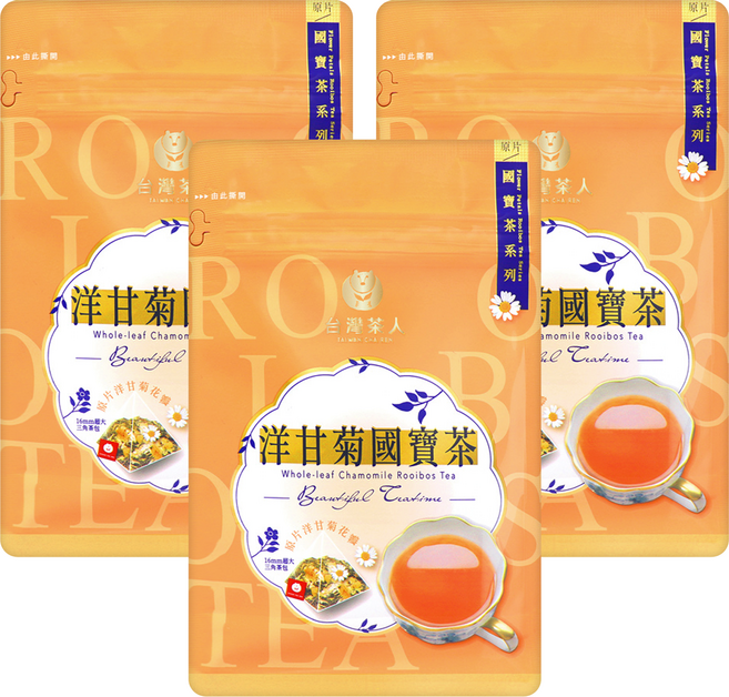 台灣茶人 南非綠國寶茶, 2.2g, 10入, 3袋