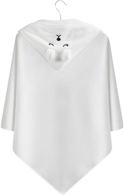 자시스 유아용 멀티 목욕 후드 비치 타월 수건 담요, 화이트 폴라베어, 1개