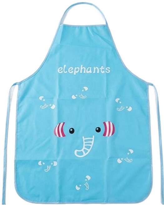 레오빈스 미술용 방수 프리미엄 앞치마, 코끼리