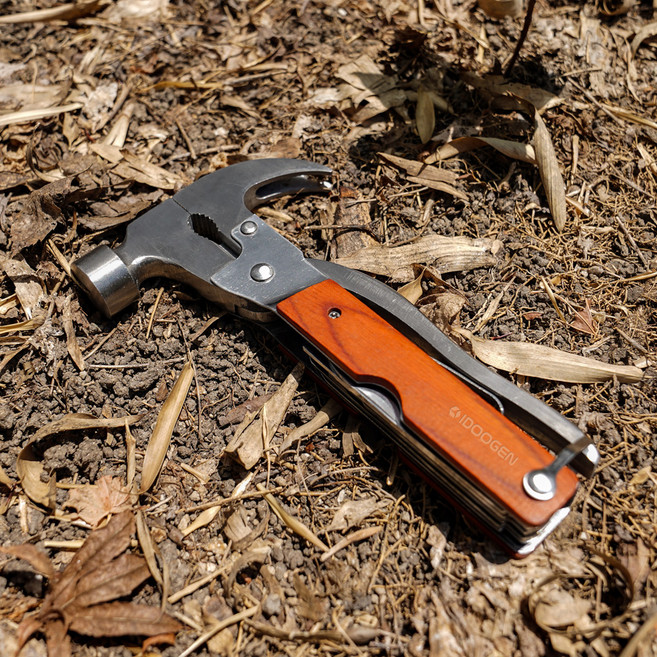 아이두젠 캠핑 맥가이버칼 멀티툴 펜치형, 우드, 1개