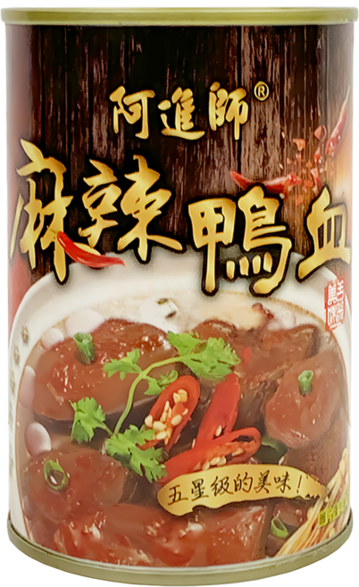 阿進師 麻辣鴨血, 425g, 1罐