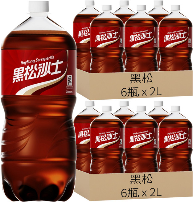 黑松 沙士, 2L, 12瓶