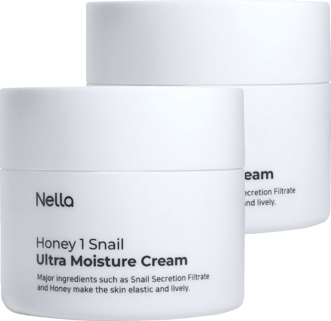 넬라 허니원스네일 울트라 모이스처 크림, 100g, 2개