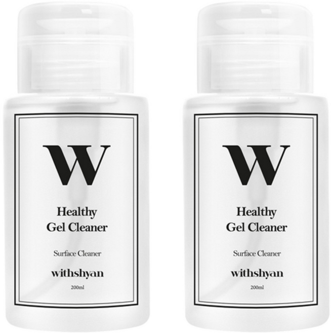 위드샨 헬씨 저자극 펌프형 젤 클리너, 200ml, 2개