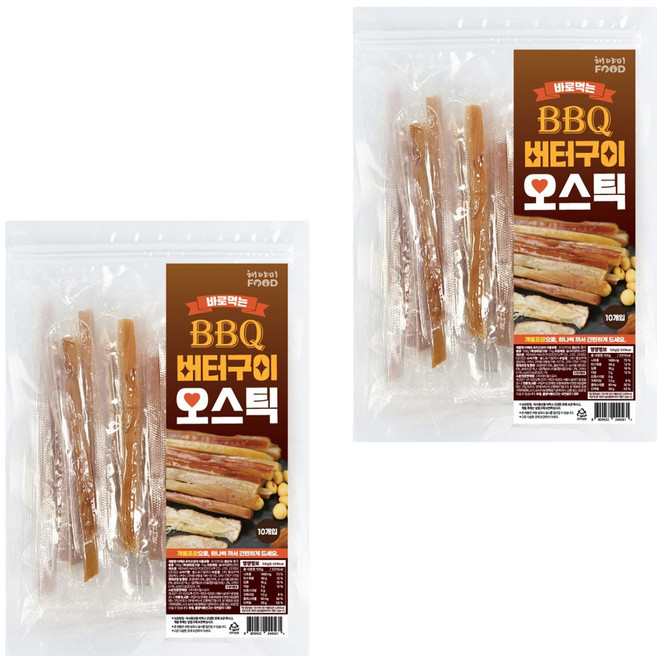 Heyami BBQ奶油燒烤魷魚條, 2個, 100g