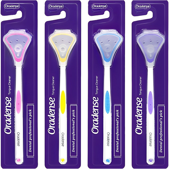 오라덴스 혀클리너 + 개별 보호캡 4종 세트, 1세트