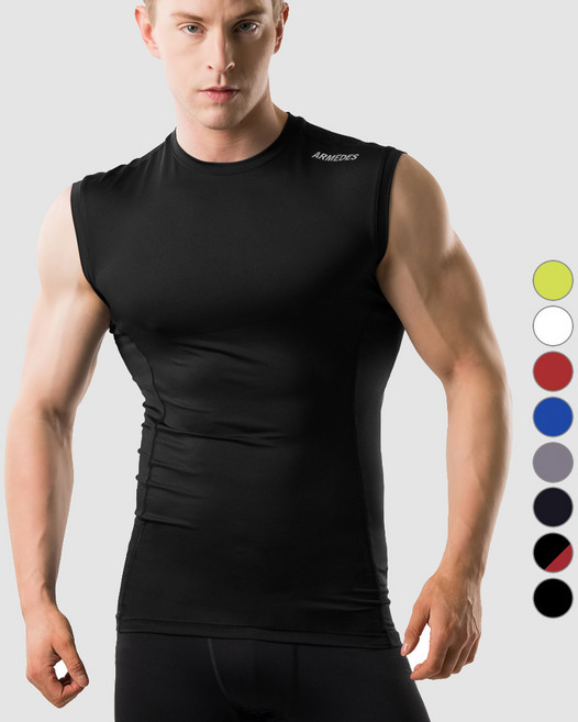 아르메데스 남성용 냉감 기능성 쿨 언더레이어 민소매나시 AR-121