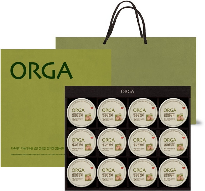 ORGA 鮪魚罐頭禮盒 150g 12入, 1套