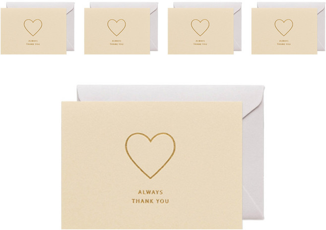 아이엔피 포유 아이콘 감사 메세지 카드 + 봉투 + 스티커 세트, B(카드, 봉투), 랜덤발송(스티커), 5세트