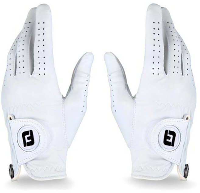 FootJoy Carbretasoft 女士羊皮手套 雙手適用, 白色, 1雙