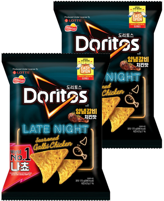 도리토스 양념갈비치킨맛, 172g, 2개