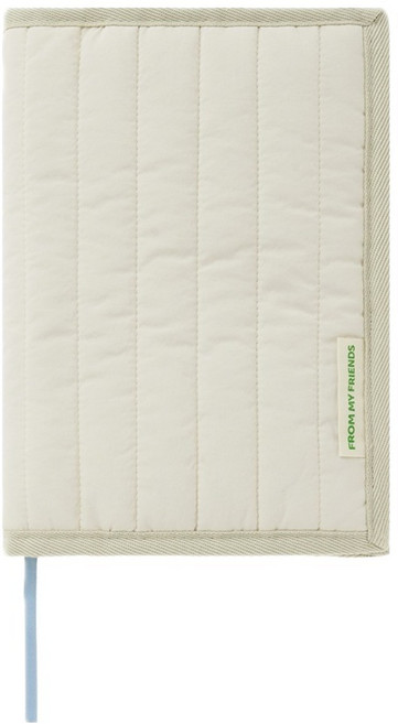 프롬마이프렌즈 누빔 프레임 북커버, 크림아이보리, 1개