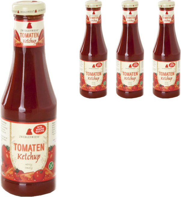 쯔베르겐비제 유기농 토마토 케찹, 500ml, 4개