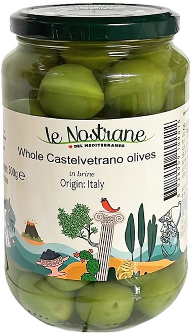 르노스트라네 그린 카스텔베트라노 올리브 절임, 560g, 1개