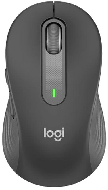 logitech 羅技 多工靜音無線滑鼠 61.8 x 37.8 x 107.19mm 101.2g, M750, 石墨黑