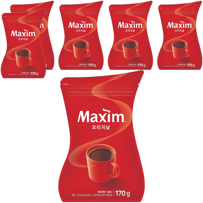 맥심 오리지날, 170g, 1개입, 6개