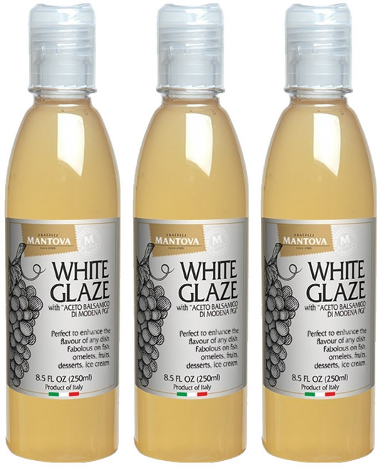 만토바 화이트 발사믹 글레이즈, 250ml, 3개