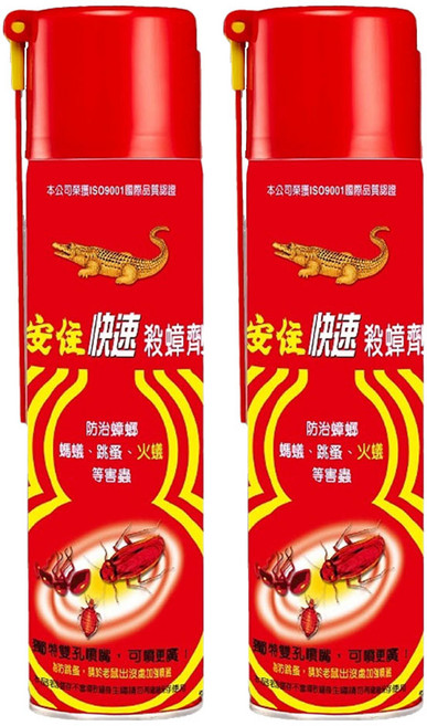 必安住 快速殺蟑劑, 600ml, 2瓶