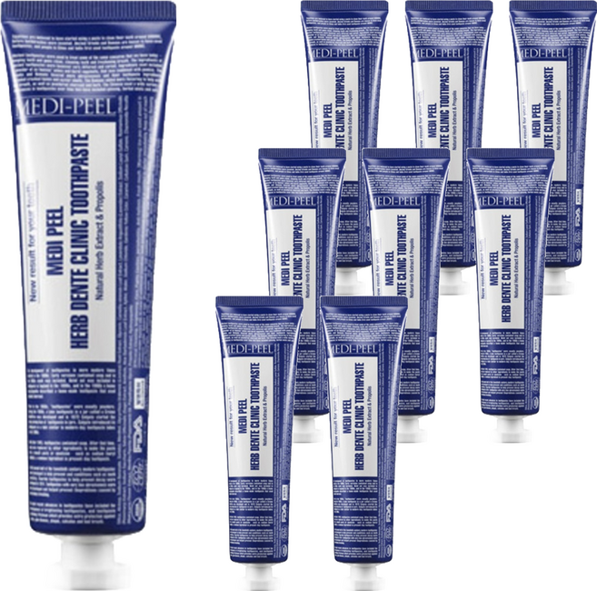 메디필 허브 덴티 클리닉 치약, 130g, 9개