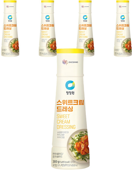 청정원 스위트크림, 300g, 5개