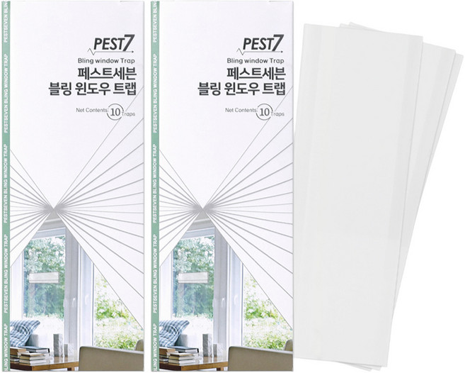 페스트세븐 블링 윈도우 끈끈이 트랩 10p, 80g, 2개