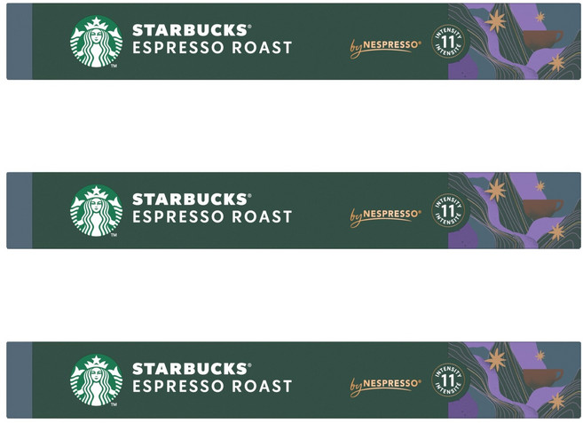 네스프레소 스타벅스 에스프레소 로스트 캡슐커피, 5.7g, 10개입, 3개