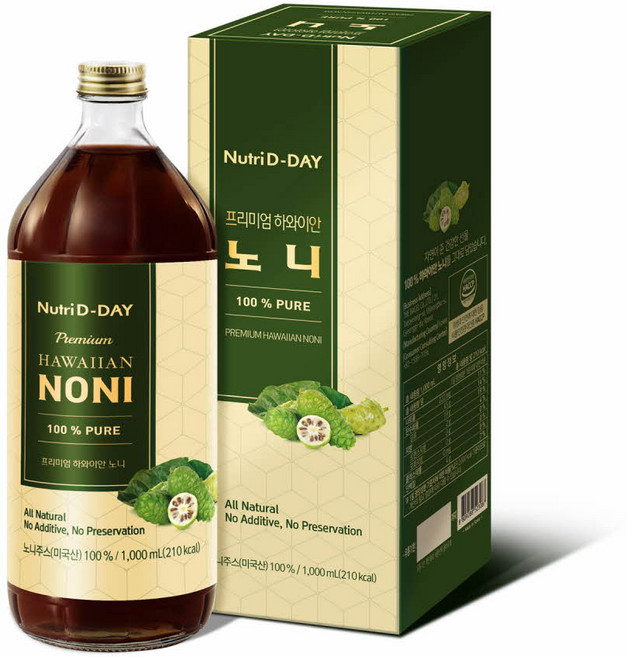 뉴트리디데이 프리미엄 하와이안 노니, 1L, 1개
