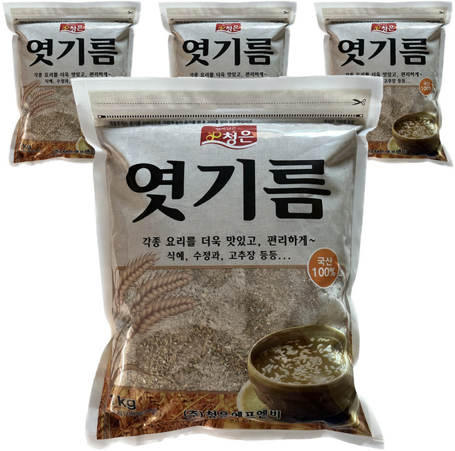 청은에프엔비 국산 엿기름가루, 1kg, 4개