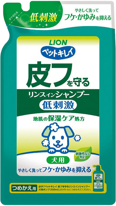 LION 獅王 Pet Clean 舒敏洗 愛犬用 補充包, 400ml, 1包
