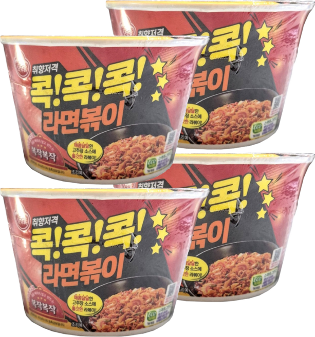오뚜기 콕콕콕 라면볶이 용기 120g, 4개