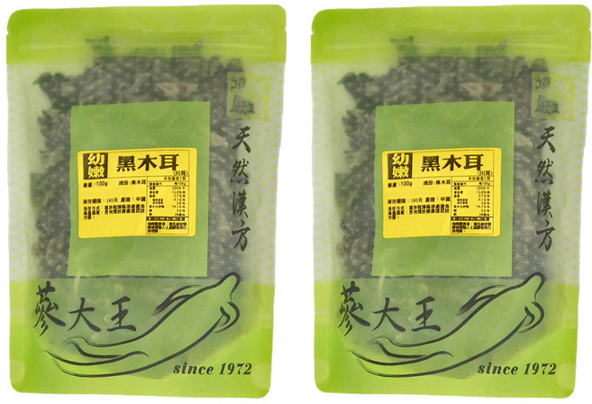 蔘大王 幼嫩黑木耳/川耳, 100g, 2包