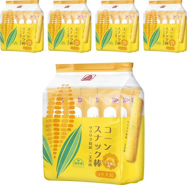北田 玉米棒 玉米濃湯味, 105g, 5袋