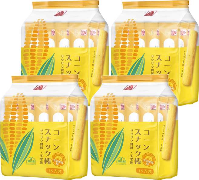 北田 玉米棒 玉米濃湯味, 105g, 4袋