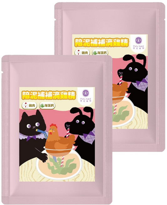 Pet's Need 霈尼寵物 陪泥補補滴雞精 全齡犬貓食用, 雞肉, 60g, 2個