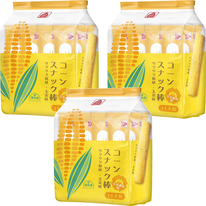 北田 玉米棒 玉米濃湯味, 105g, 3袋