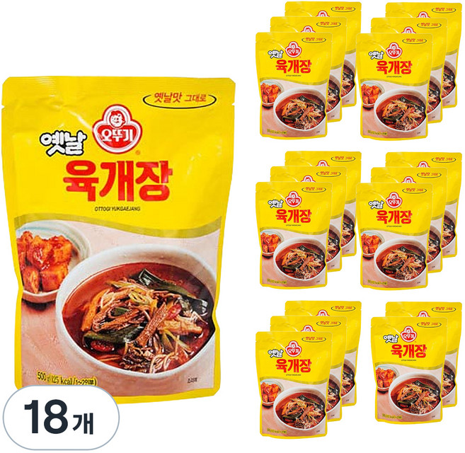 오뚜기 옛날 육개장, 500g, 18개