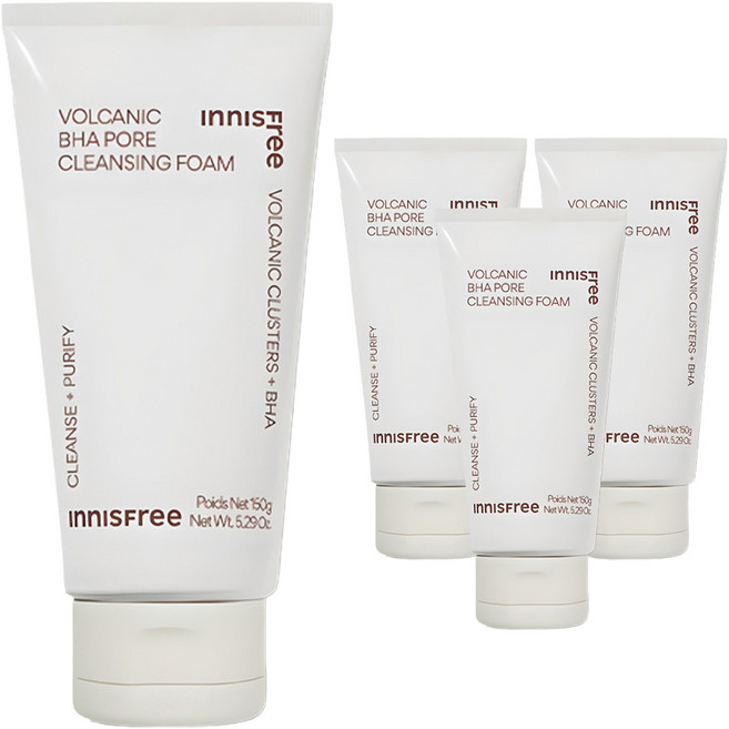 이니스프리 화산송이 모공 바하 클렌징 폼, 150g, 4개