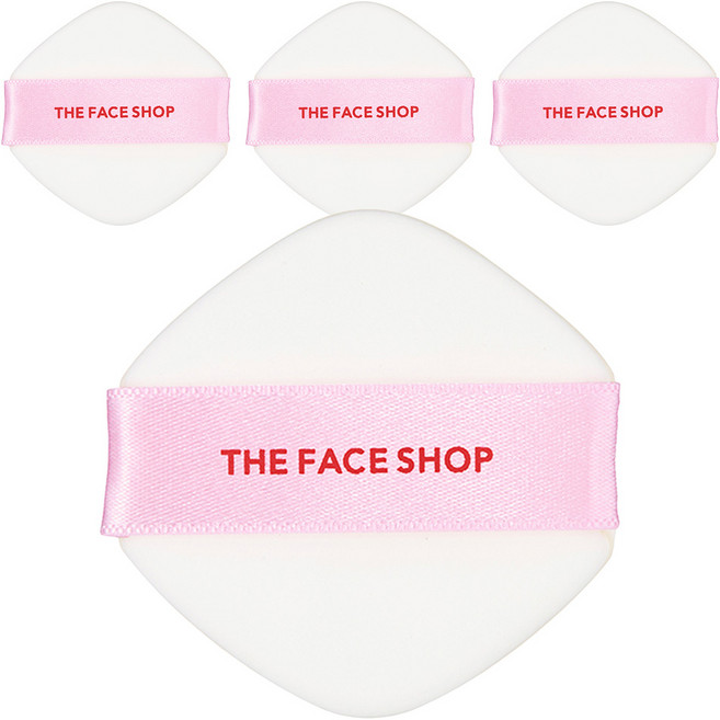 더페이스샵 데일리 뷰티툴즈 매끈밀착 에어 퍼프, 혼합색상, 4개