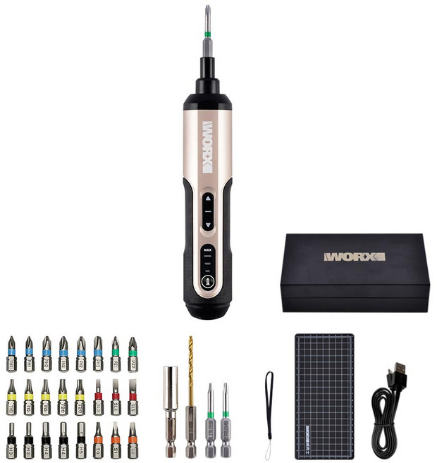 WORX 충전 스크류 드라이버 4V WX240.3, 1개