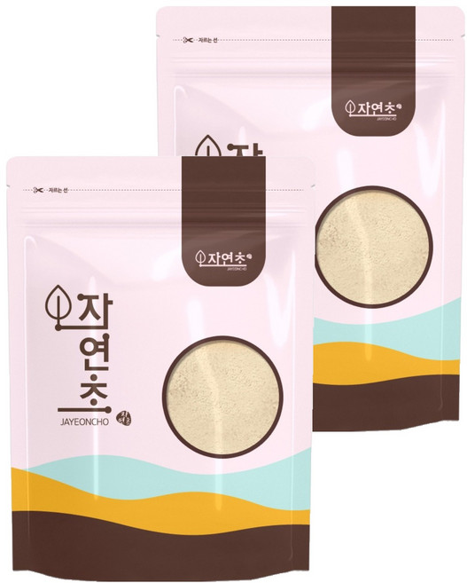 자연초 차전자피분말, 2개, 300g