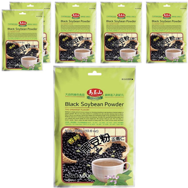 馬玉山 黑豆粉, 300g, 6包
