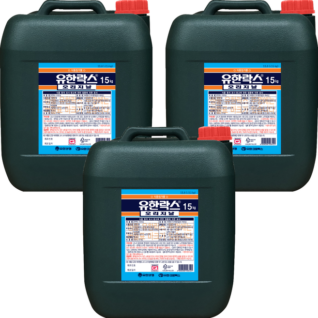 유한락스 오리지날, 15kg, 3개