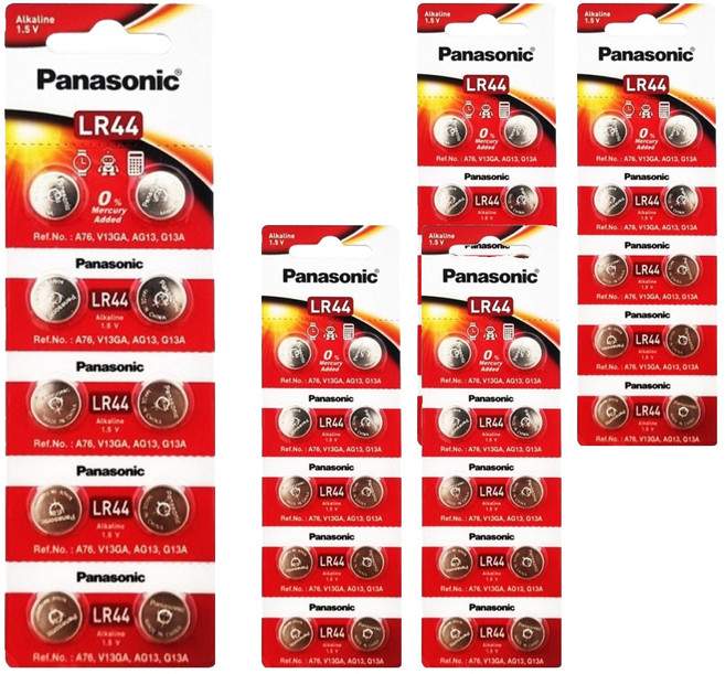 파나소닉 알카라인 코인건전지, 10개입, 5개