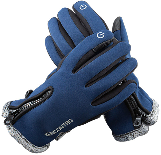 인콘트로 네오플랜 스마트 극세사 장갑, 네이비, 1개