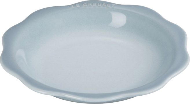 LE CREUSET 蕾絲花語系列 深圓盤, 1個, 銀灰藍