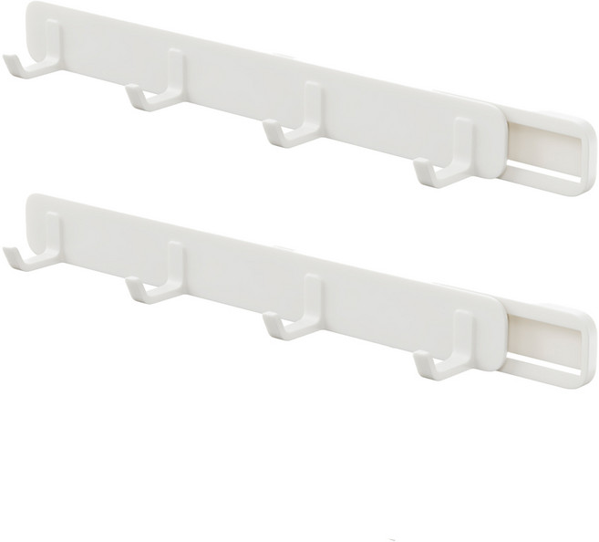 해피위더스 다용도 무타공 슬라이드 후크 걸이, 2개