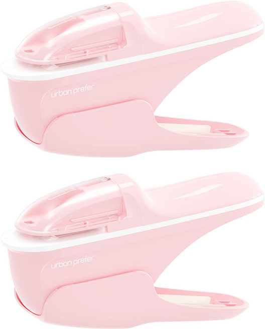 urban prefer PIN 無針釘書機, 櫻花粉, 2個