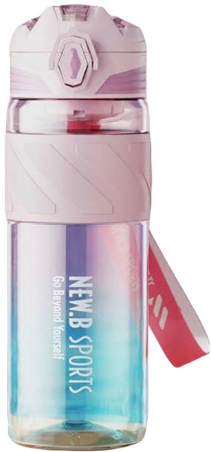 UPSTYLE 星耀運動水杯, 粉蘿輕藍, 1個, 680ml